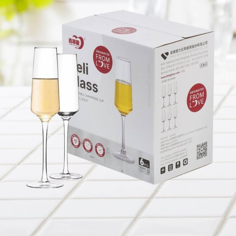 COPA CHAMPAGNE X 6 250 ML