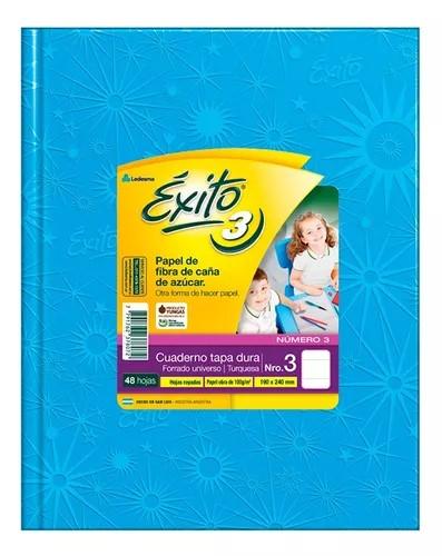 CUADERNO EXITO E3 X48 HJS CELESTE =