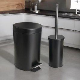 SET 3LT TACHO BASURA NEGRO + CEPILLO P/B