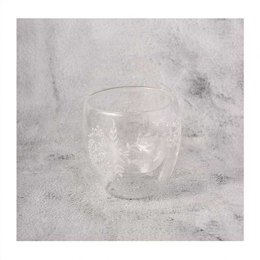 TAZA SIN ASA DOBLE VIDRIO 250 ML DISEÑO