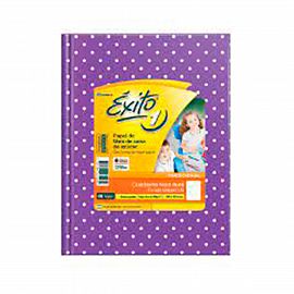 CUADERNO EXITO E1 LUNARES X48HJS  VIOLETA =