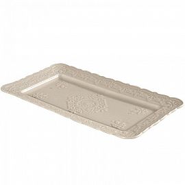 BANDEJA PORCELANA BLANCA 25X14 CM