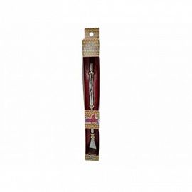 BOMBILLA CURVA LARGA ACERO INOX. NIQUELADA