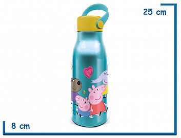 BOTELLA PEPPA PIG 760 ML FLEXI HADLE ALUMI