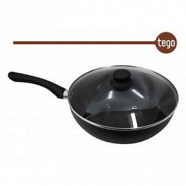 WOK 26X9CM CERAM T/VIDRIO GRIS TEGO