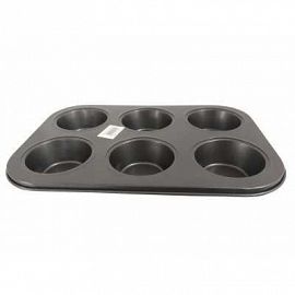 MOLDE MUFFIN X 6 ANTIADHERENTE