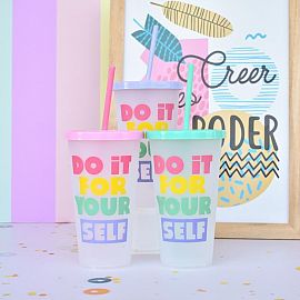 VASO CHIC C/SORBETE (LILA-ROSA-VERDE)