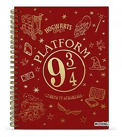 CUADERNO A4 TAPA DURA 96 HJS. HARRY POTTER