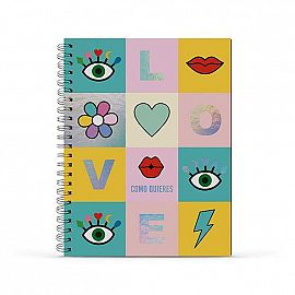 CUADERNO A4 TAPA DURA 96 HJS. COMO QUIERES
