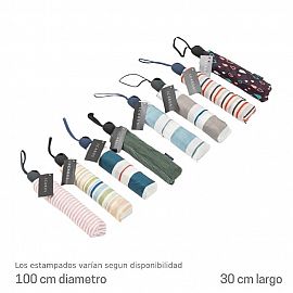 PARAGUAS DE DAMA CORTO ESTAMPADO