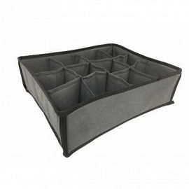 ORGANIZADOR P/ROPA INTERIOR X12 30X25X10CM
